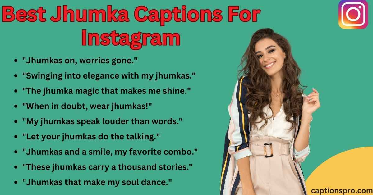 300+ Best Jhumka Captions For Instagram 2025 - Captions Pro