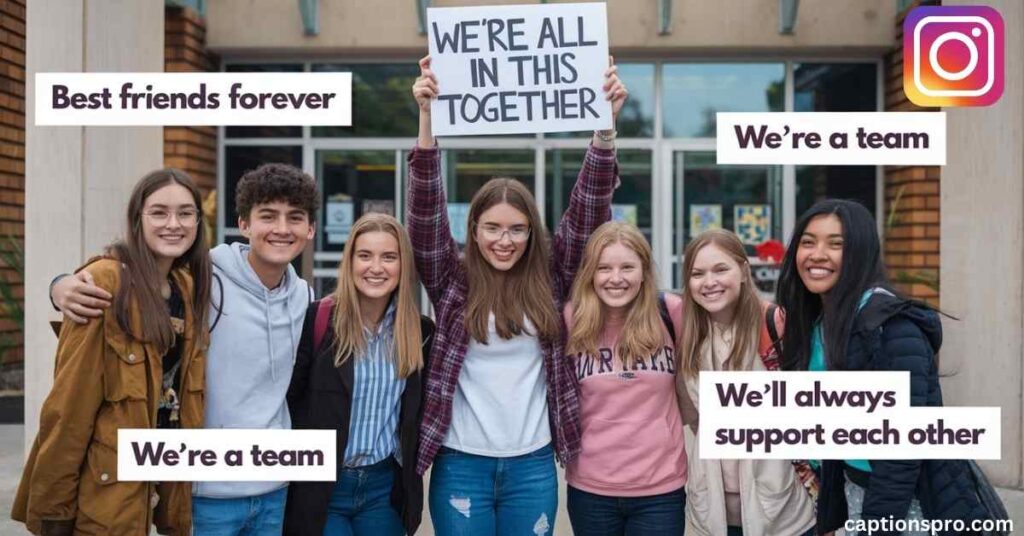 Captions for school friends