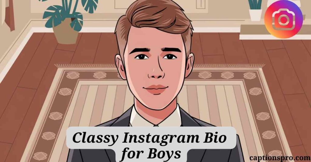 Classy Instagram Bio for Boys