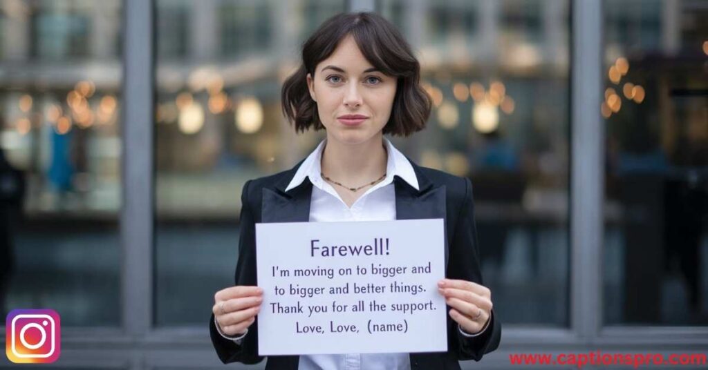 Engaging Farewell Captions For Instagram