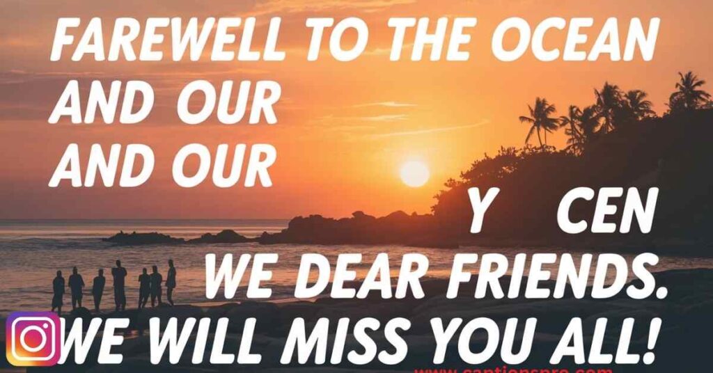 Farewell captions for instagram in english