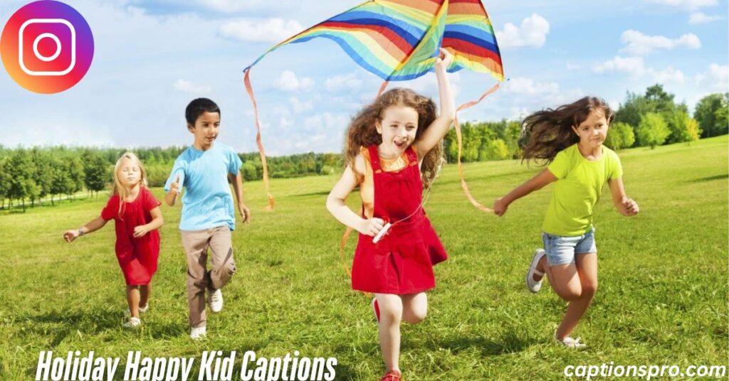 Holiday Happy Kid Captions