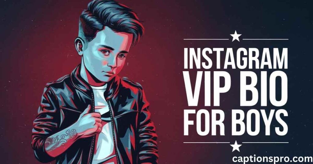 Instagram VIP bio for boys