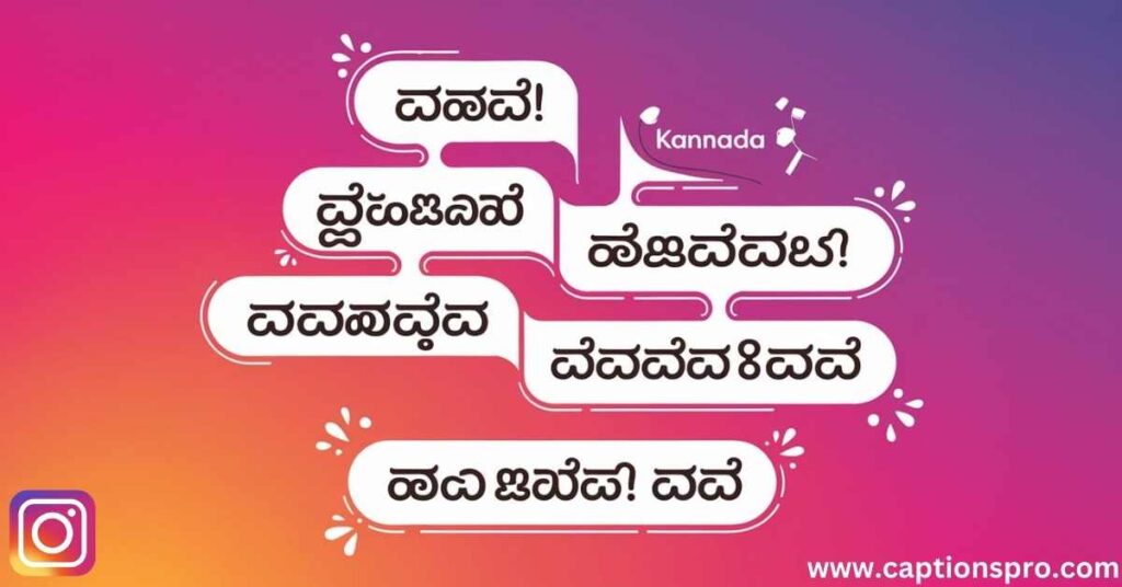 Instagram bio kannada stylish