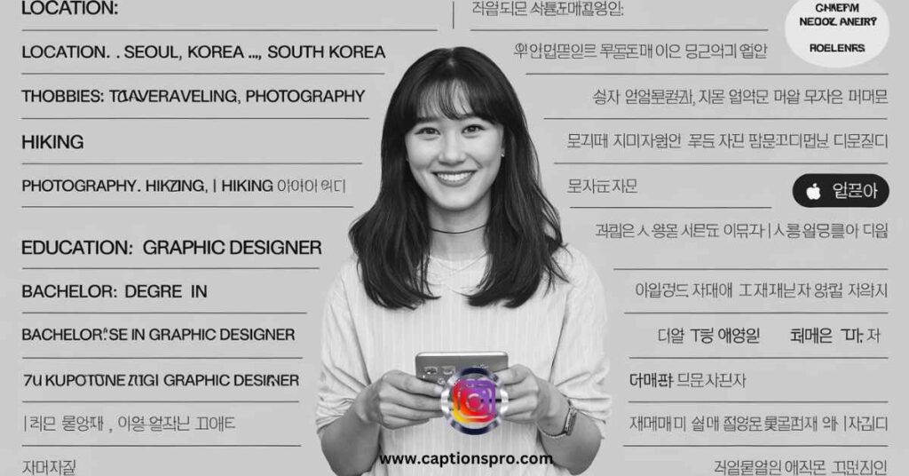 korean bio for instagram in english