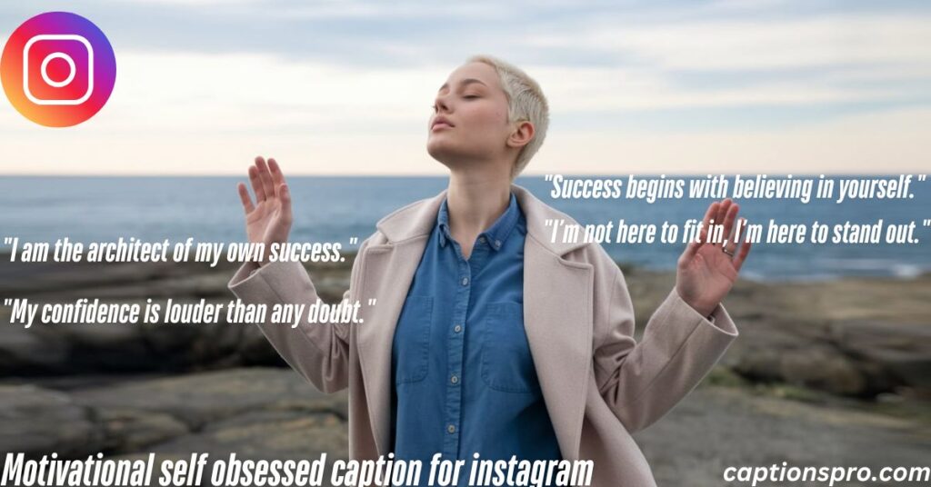 Motivational self obsessed caption for instagram 