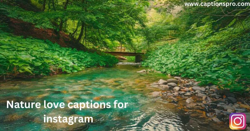 Nature love captions for instagram