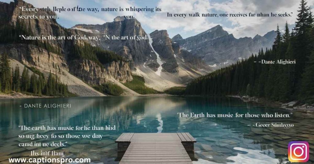 Nature quotes for instagram