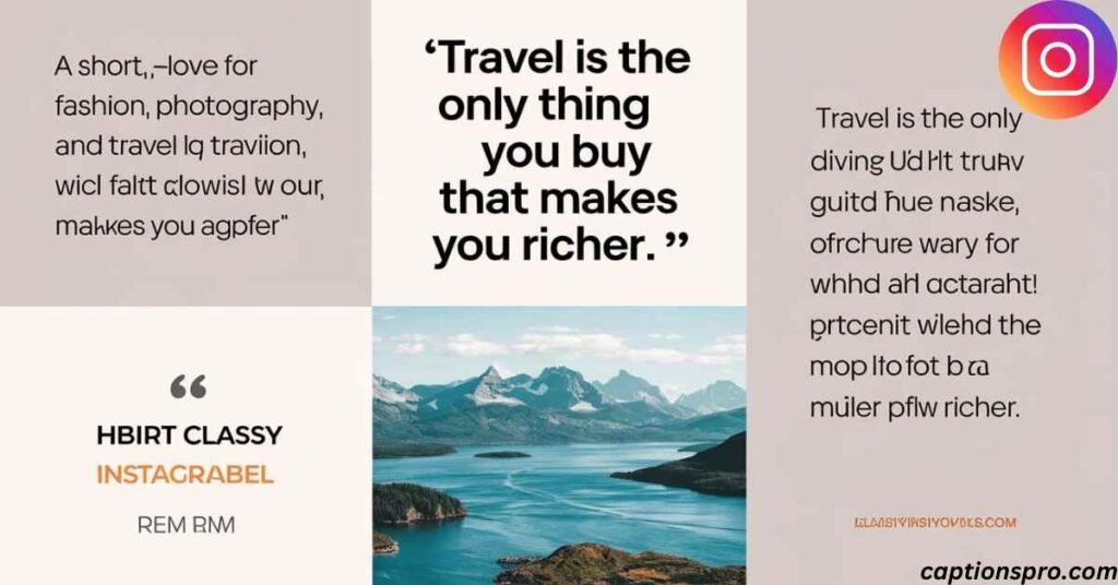 Short Classy Bio for Instagram