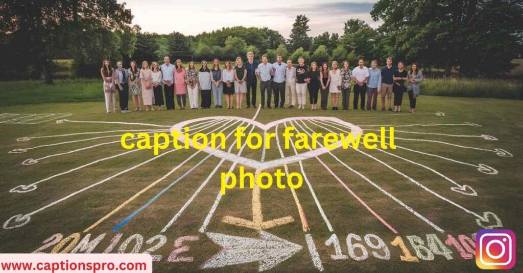 caption for farewell photo