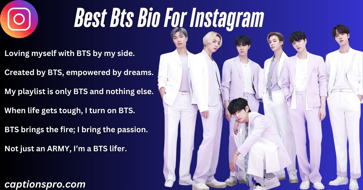 390+ Best Bts Bio For Instagram 2025 - Captions Pro