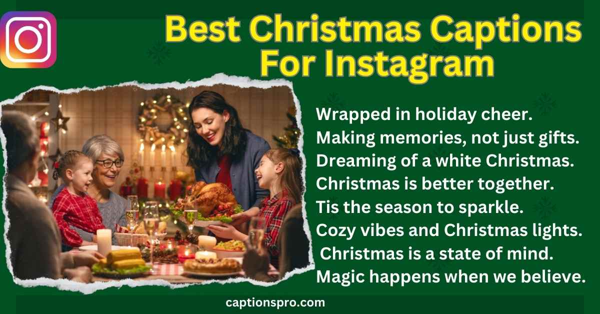 450+ Best Christmas Captions For Instagram 2025 - Captions Pro