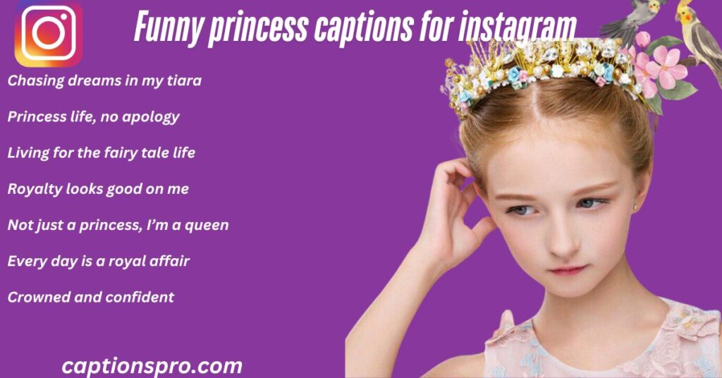 Funny princess captions for instagram