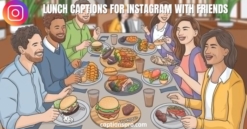Lunch captions for instagram with friends
