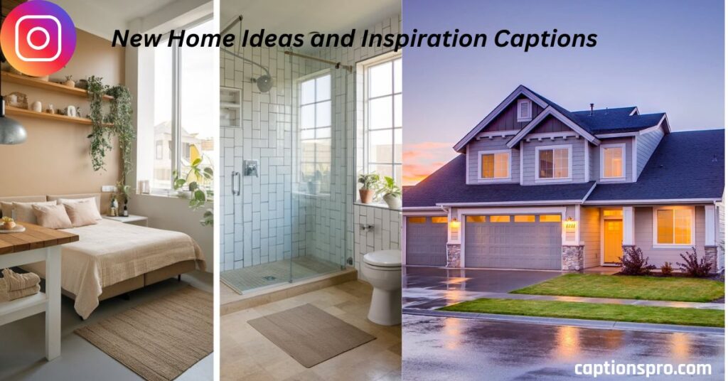 New Home Ideas and Inspiration Captions