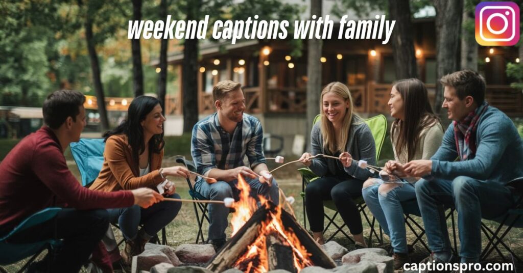 weekend captions with family 