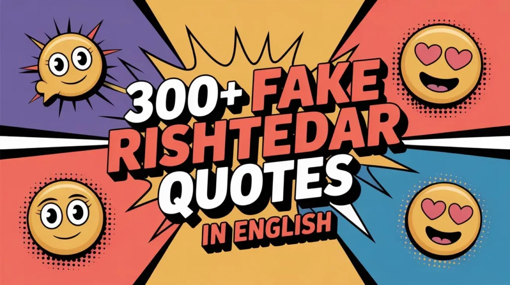 300+ Fake Rishtedar Quotes in English