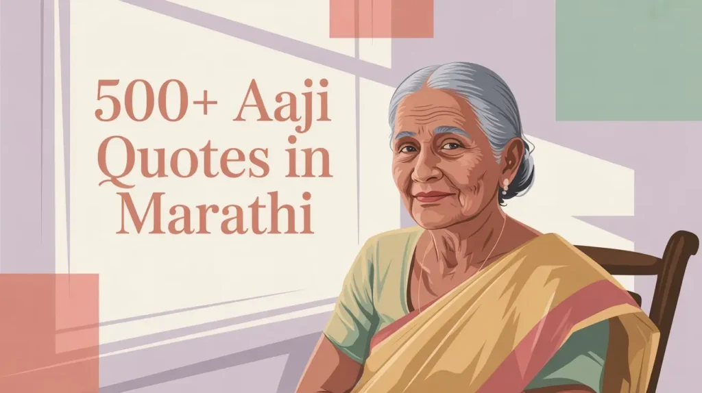 500+ Aaji Quotes in Marathi
