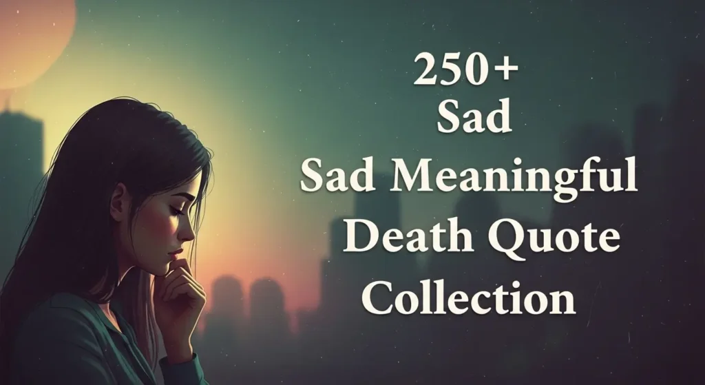 250+ Sad Meaningful Death Quote Collection