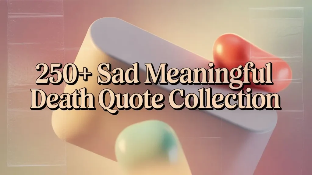 250+ Sad Meaningful Death Quote Collection