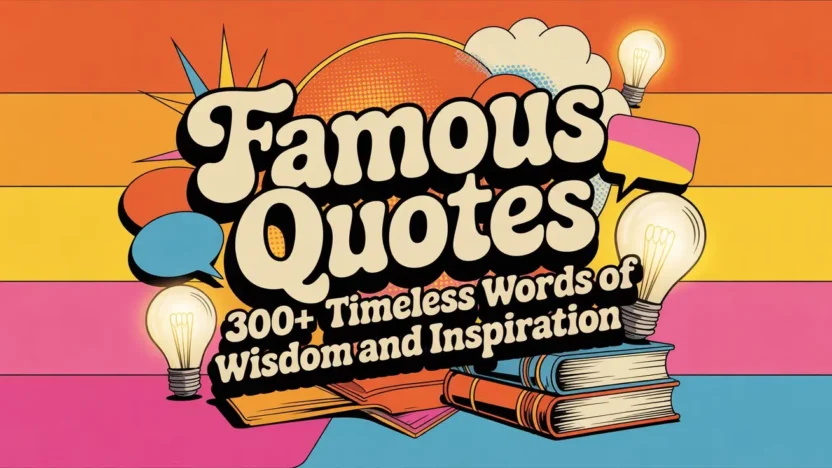Famous Quotes 300+ Timeless Words of Wisdom and Inspiration